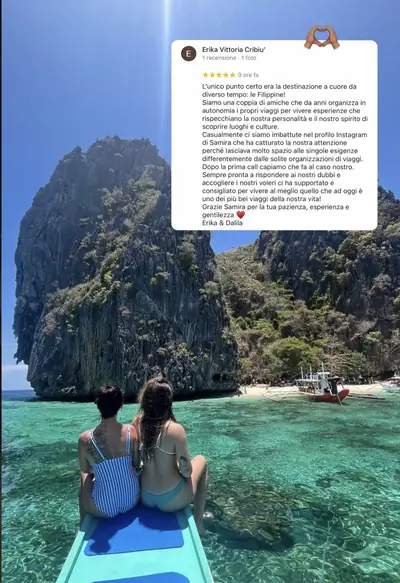 Messaggio di un viaggiatore con le sue foto di viaggio