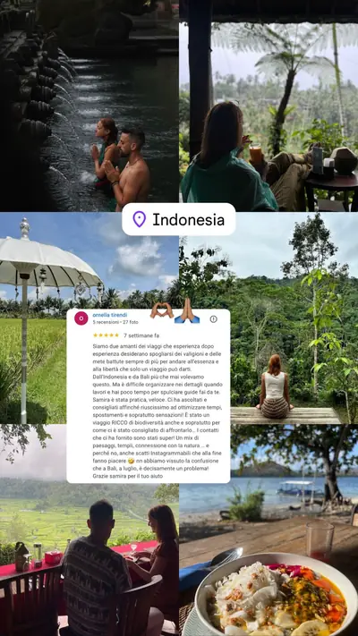 Messaggio di un viaggiatore con le sue foto di viaggio