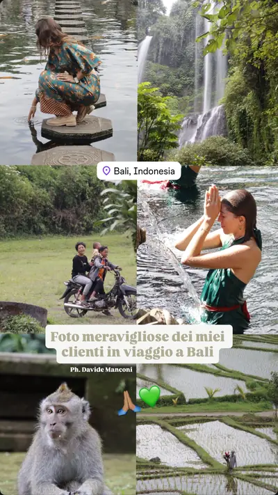 Messaggio di un viaggiatore con le sue foto di viaggio