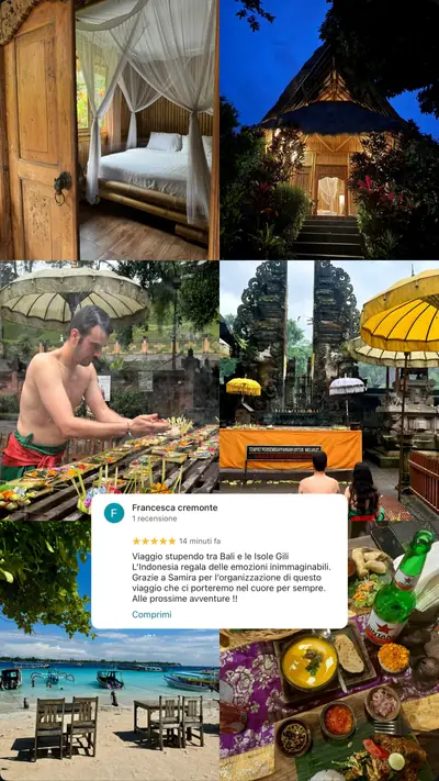 Messaggio di un viaggiatore con le sue foto di viaggio