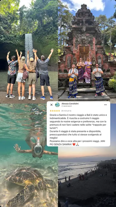 Messaggio di un viaggiatore con le sue foto di viaggio