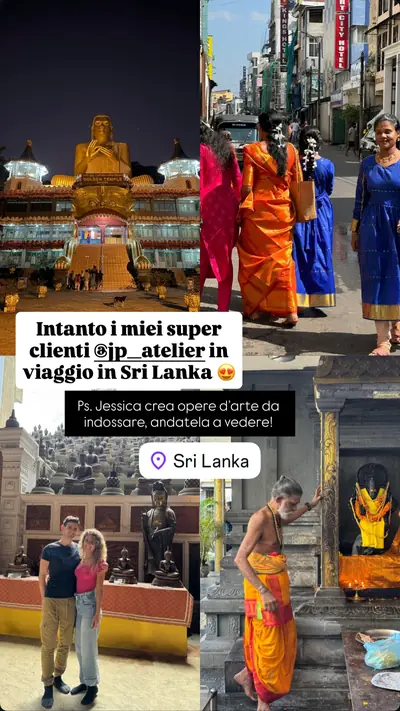 Messaggio di un viaggiatore con le sue foto di viaggio